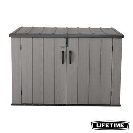 Coffre De Rangement Extérieur Lifetime En Résine L.191,1 X H.132,2 X P.108 Cm 2124l Marron