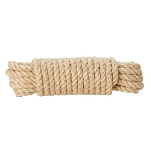 Corde torsadée en jute Diall ø10 mm, 10 m
