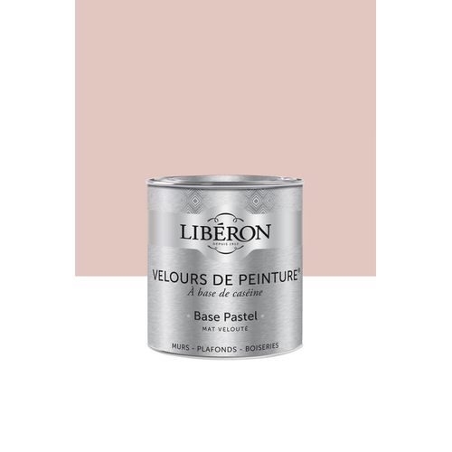 Peinture multisupport murs, plafonds et boiseries Velours de peinture rose froufrou Libéron 0,5L