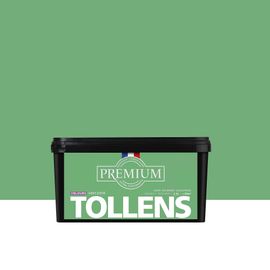 Peinture Tollens premium murs, boiseries et radiateurs vert d'été velours 2,5L