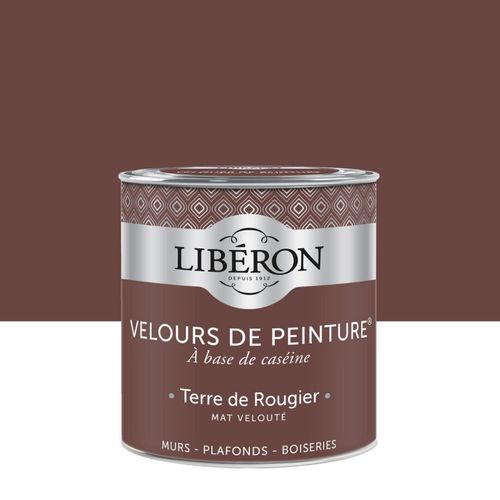 Peinture multisupport murs, plafonds et boiseries Velours de peinture rouge terre de rougier Libéron 0,5L