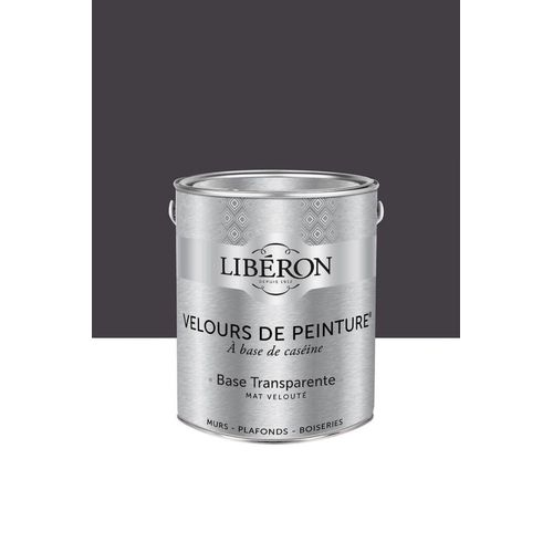 Peinture multisupport murs, plafonds et boiseries Velours de peinture noir vitelote noire Libéron 2,5L