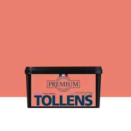 Peinture Tollens premium murs, boiseries et radiateurs rose corail vibrant velours 2,5L