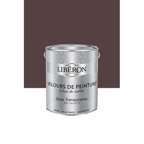 Peinture multisupport murs, plafonds et boiseries Velours de peinture marron palissandre Libéron 2,5L