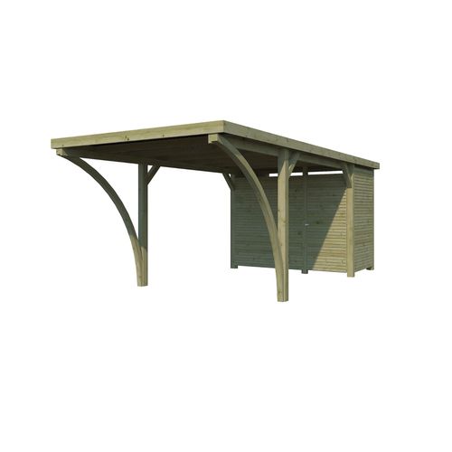 Carport Bois Gardenas Arc Simple Et Annexe