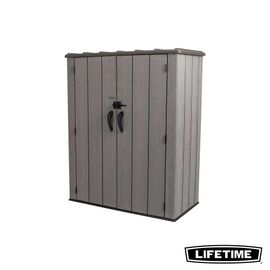 Armoire De Rangement Extérieur Lifetime En Résine L.143 X H.174,5 X P.78,6 Cm 1509l Marron