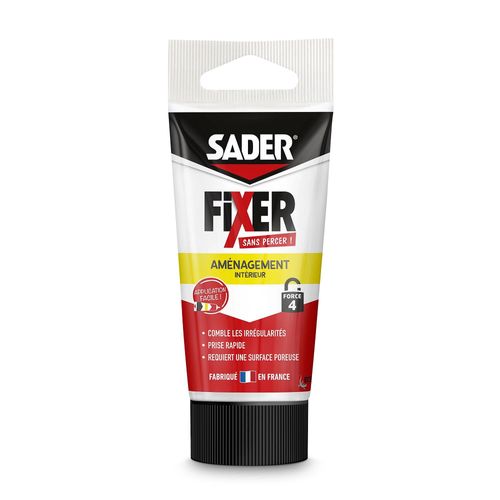 Colle de fixation Sader Fixer Sans Percer Aménagement intérieur 55ml