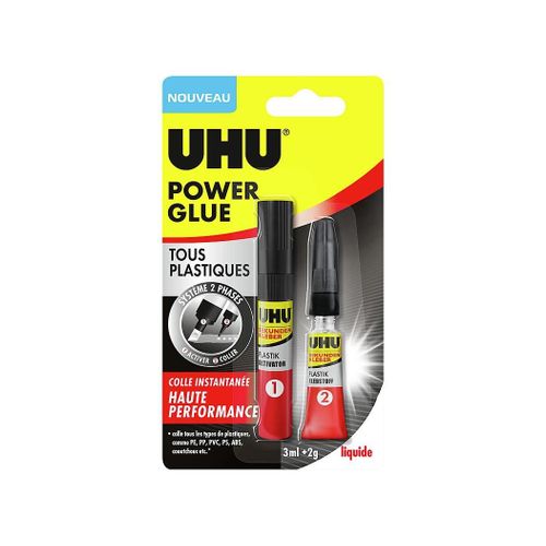 Colle UHU Power glue tous plastiques format gel