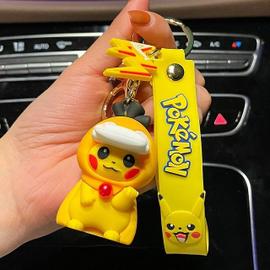 Porte-clés Pokémon avec matériau en gel de pton porte-clés Pikachu  décoration de sac à dos porte-clés de voiture mode Crossdressing jouet  Pokémon