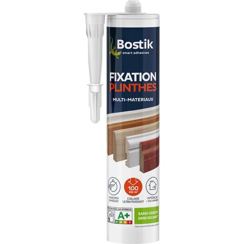 Mastic colle fixation plinthe Bostik 310 ml