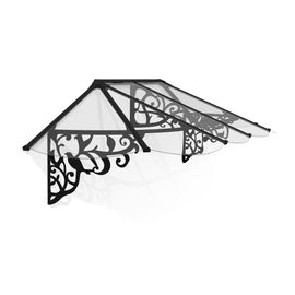 Auvent Monopente Lily Xl Noir Clair L.268 X P.88 X H.70 Cm Canopia By Palram