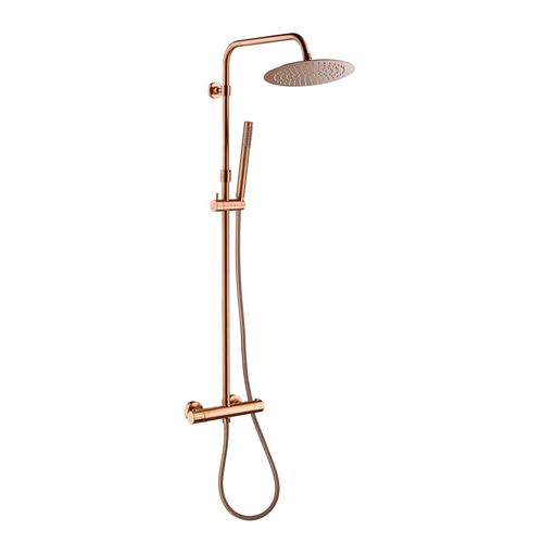 Colonne de douche thermostatique, cuivré, Essebagno Luisa 250