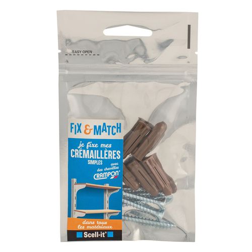 Kit de fixation crémaillères simples Scell-It "Je fixe