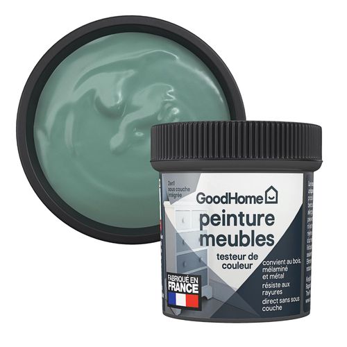 Testeur de peinture pour meubles bois, mélaminé et métal GoodHome mat vert Killarney 80ml