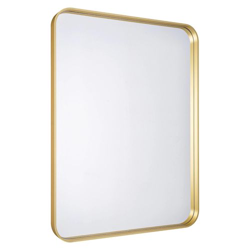 Miroir salle de bains rectangulaire 80x60 cm Tisa doré
