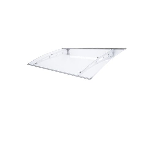 Auvent Alu Et Polycarbonate Basic Plus Blanc 140 X 90 Cm