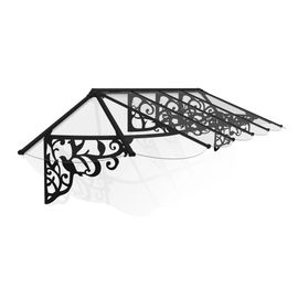 Auvent Monopente Lily Xl Noir Clair L.370 X P.88 X H.70 Cm Canopia By Palram