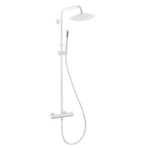 Colonne de douche thermostatique, blanc, Essebagno Luisa 250