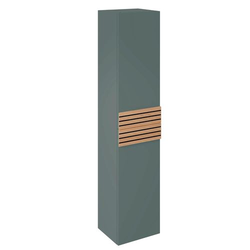 Colonne De Salle De Bains À Suspendre 2 Portes Ouverture Droite L.35 X H.160 X P.31,2 Cm Vert Toundra, Decotec Archi