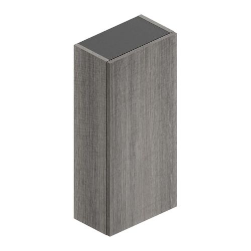 Armoire Haute De Salle De Bains L.35xh.75xp.20 Cm, Effet Chêne Metz, Pura+