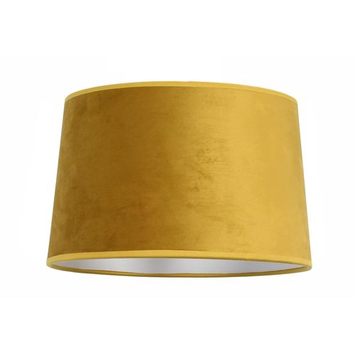 Abat-Jour Conique En Velours Jaune Ø28cm Seynave