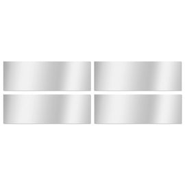 4 miroirs adhésifs rectangles l.45 x H.15cm Mpglass