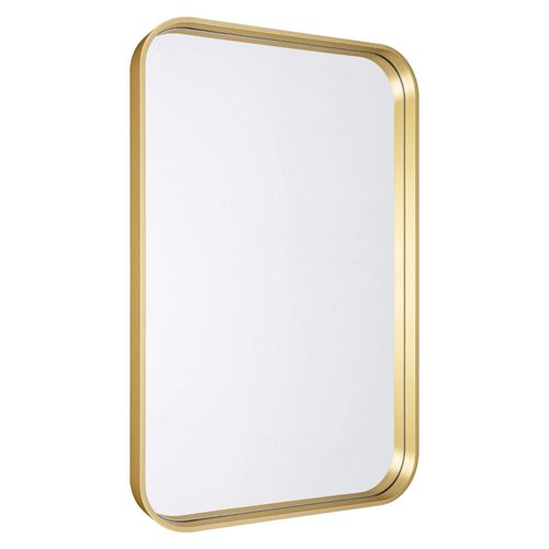 Miroir salle de bains rectangulaire 40x60 cm Tisa doré