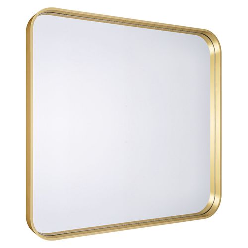 Miroir salle de bains carré 60x60 cm Tisa doré