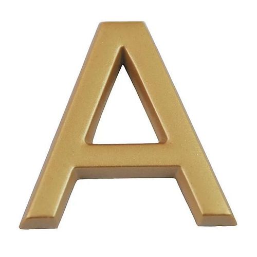 Lettre de rue à coller modèle "A" en polychlorure de vinyle (PVC) Chapuis H.37 mm