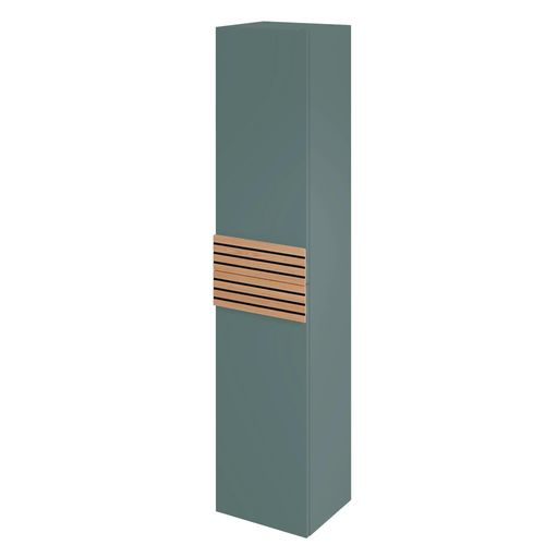 Colonne De Salle De Bains À Suspendre 2 Portes Ouverture Gauche L.35 X H.160 X P.31,2 Cm Vert Toundra, Decotec Archi