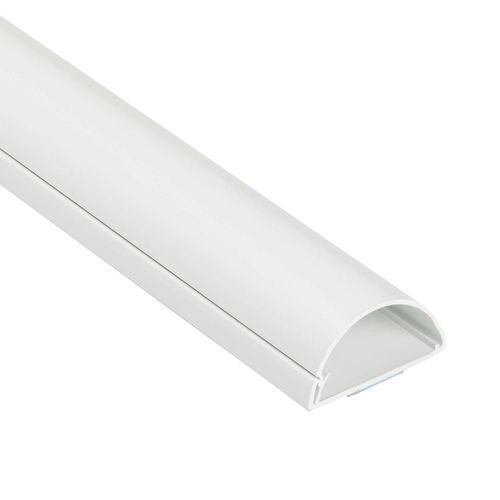 Kit moulure semi-circulaire D-Line 50 x 25 mm blanc