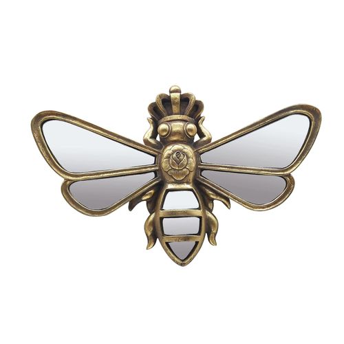 Décoration Murale Miroir Abeille Doré Satiné Emde