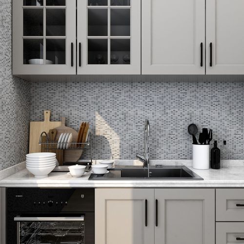 Mosaïque Crillo gris 30 x 30 cm GoodHome
