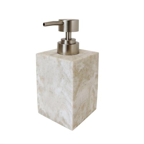 Distributeur de savon en polyrésine, effet pierre, GoodHome Cenia