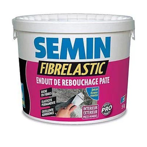 Enduit de rebouchage Fibrelastic seau 5 kg