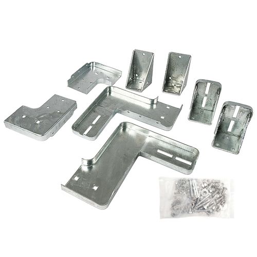 Kit de fixation de deux marches Stroomi acier