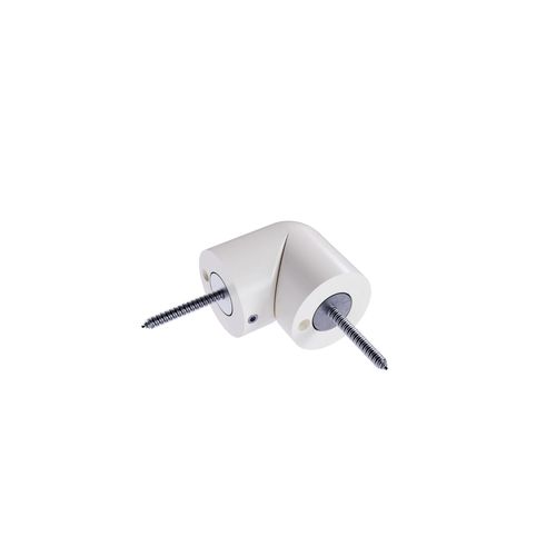 Articulation pour main courante aluminium blanc