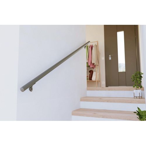 Main courante aluminium taupe ø40 mm 2m