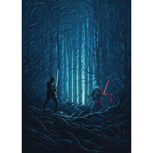 Papier peint panoramique Komar Star Wars Wood Fight L.2 m x l.280 cm