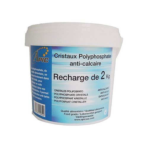 Cristaux polyphosphate gros calibre Apic 2kg