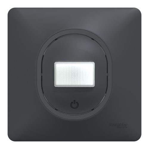 Interrupteur va-et-vient automatique complet Schneider Electric Ovalis anthracite
