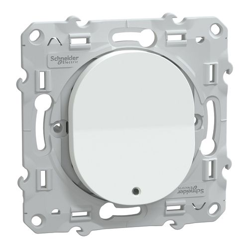 Interrupteur va-et-vient lumineux Schneider Electric Ovalis blanc
