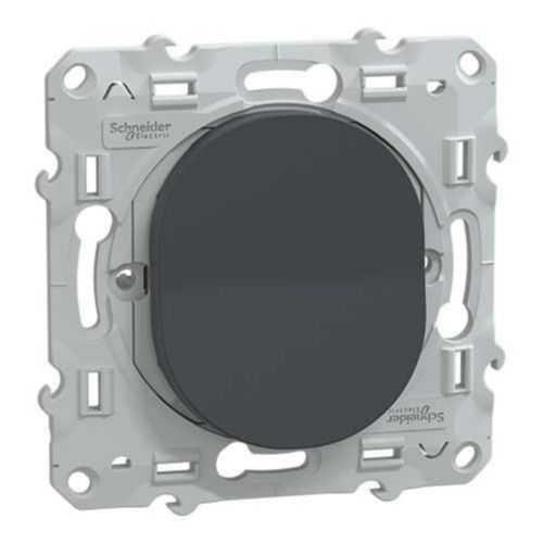 Mécanisme poussoir Schneider Electric Ovalis anthracite