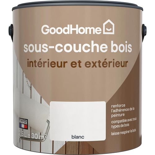 Peinture sous-couche bois GoodHome 2,5L