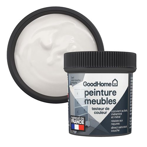 Testeur de peinture pour meubles bois, mélaminé et métal GoodHome mat beige Calgary 80ml