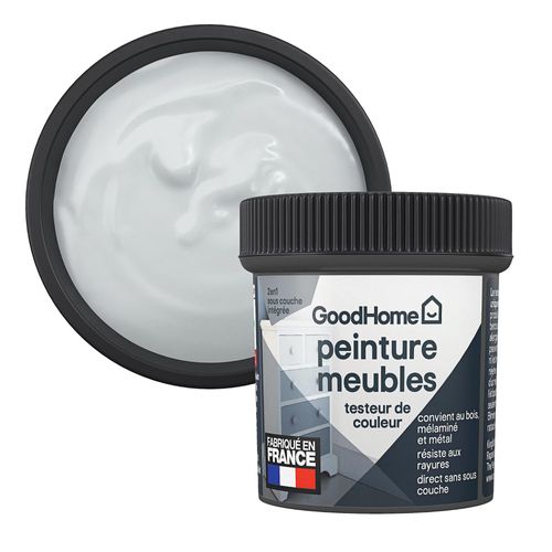 Testeur de peinture pour meubles bois, mélaminé et métal GoodHome mat gris Denali 80ml