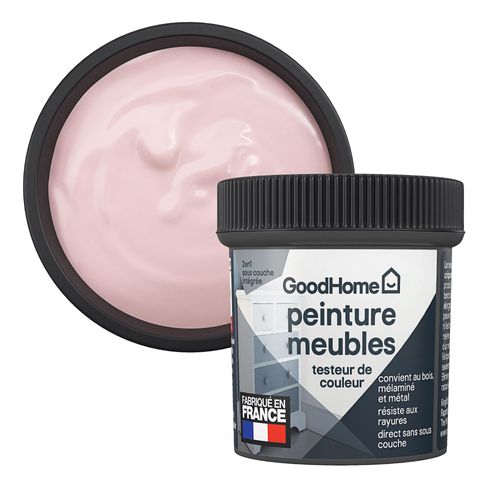 Testeur de peinture pour meubles bois, mélaminé et métal GoodHome mat rose Sakai 80ml
