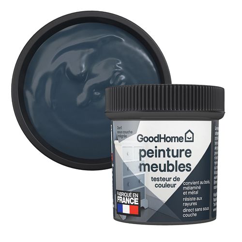 Testeur de peinture pour meubles bois, mélaminé et métal GoodHome mat gris Vence 80ml