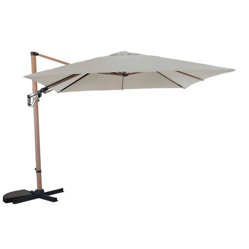 Parasol Déporté Cubic 3x3m Coloris Blanc Proloisirs