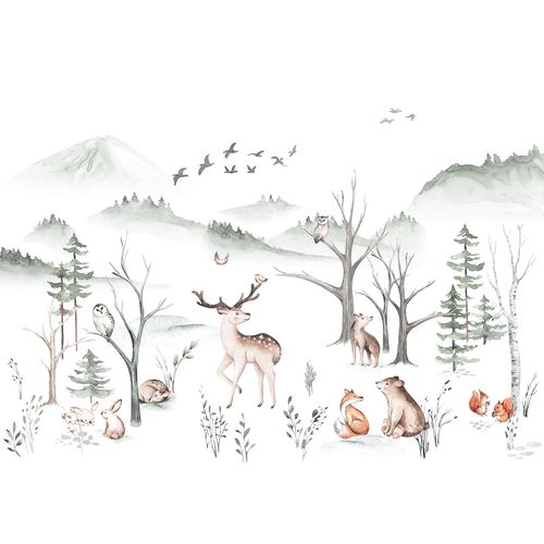 Papier peint panoramique Komar Cozy Woods L.4 m x l.280 cm